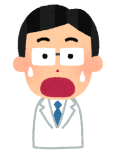 お医者さん-驚く