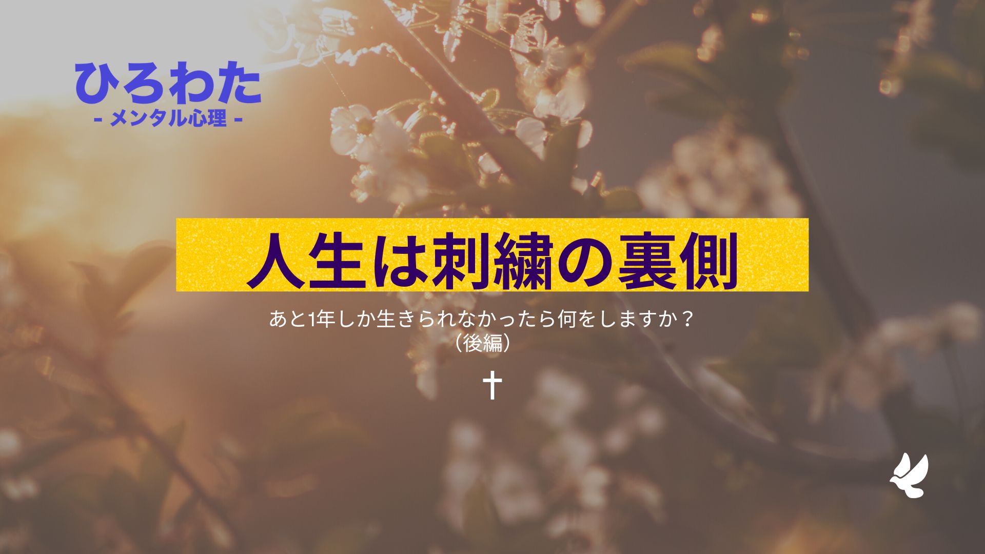 218-人生は意外と短い。あと1年しか生きられなかったら何をしますか？（後編）